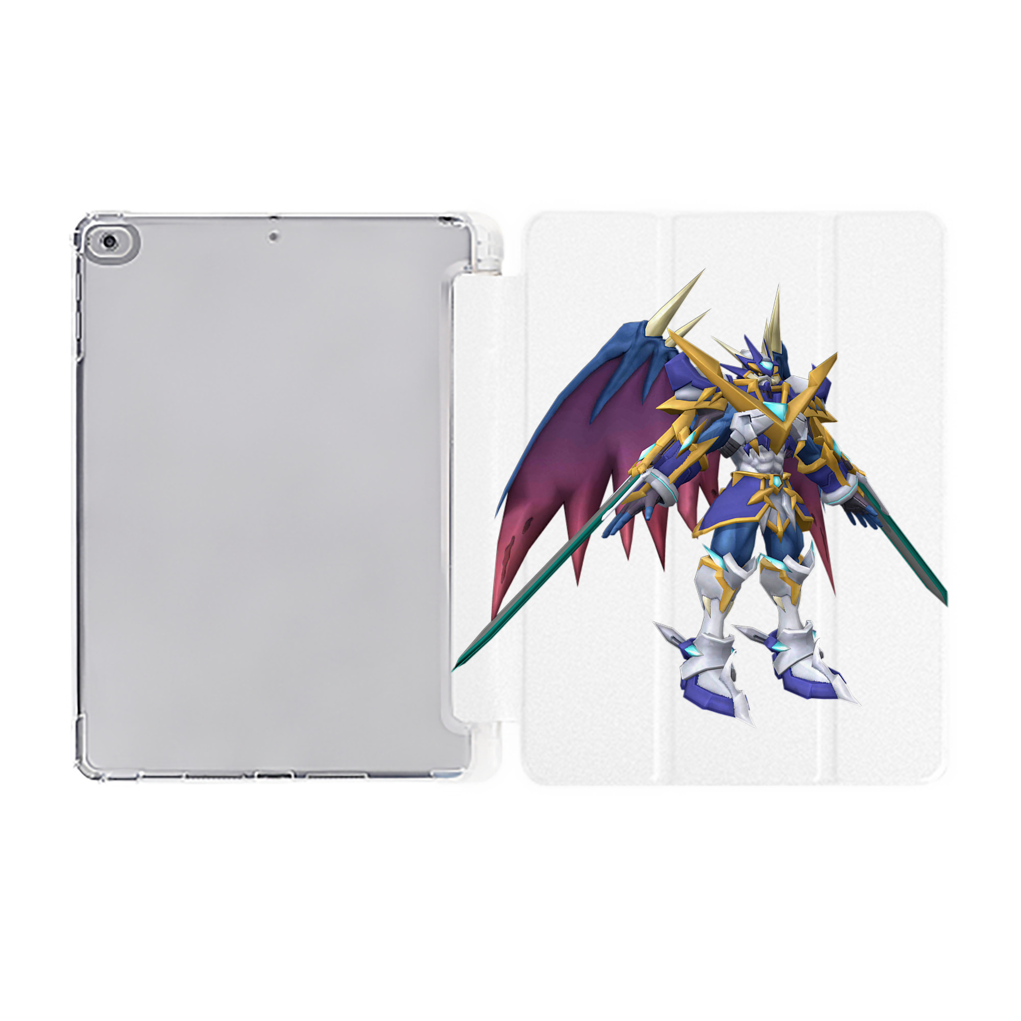 （画像用） Digimon デジタルモンスター/デジモン IPad ケース ペン収納付き 三つ折りスタンド PUレザー×シリコン 対応機種9.5/10.5/10.9インチ